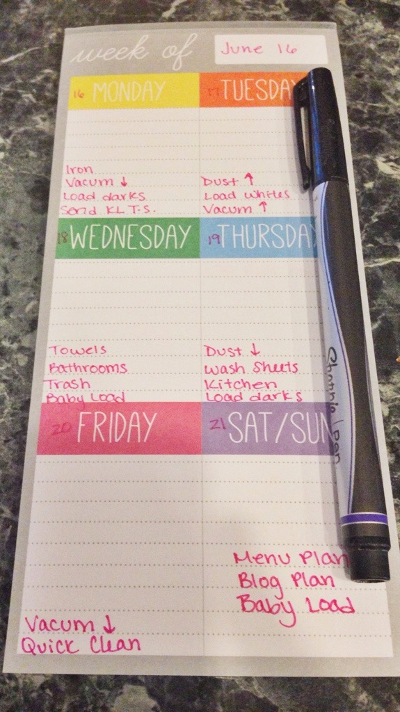 Weekly To Dos Notepad from Target | Cup of Tea blog