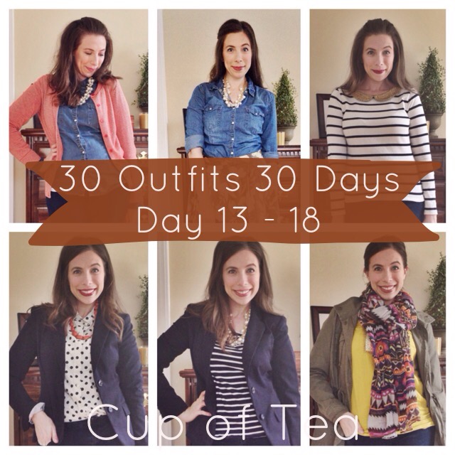 30 Outfits in 30 Days Outfits 13-18 on Cup of Tea